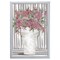 12" x 16" Pink Posies II Framed Wall Art, Contemporary Nature Home Décor, Glass Facing and Hanging Hardware Included